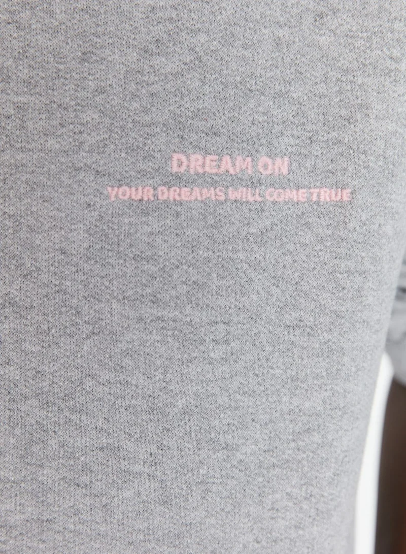 trendyol Embroidered Pocket Detail Hoodie