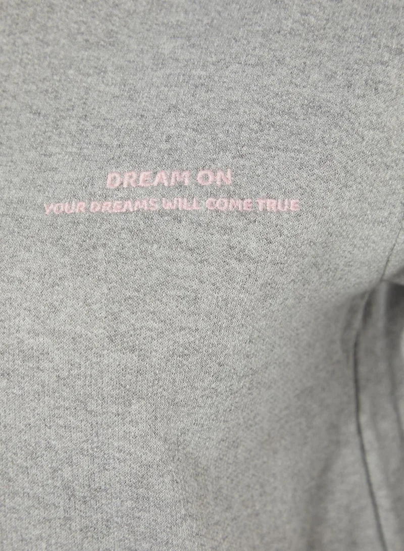 trendyol Embroidered Pocket Detail Hoodie