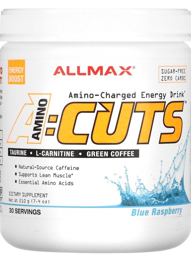 Allmax ACUTS™ Amino-Charged Energy Drink Blue Raspberry 7.4 oz (210 g) 
