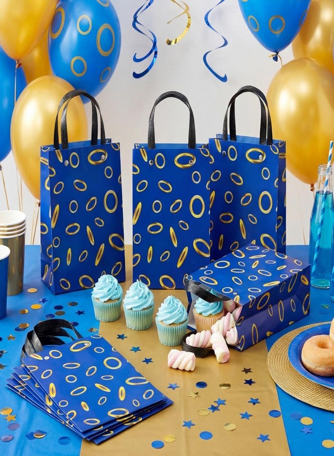 YooNotee 36 Pcs Video Game Party Favors Bags Blue with Gold Ring Print Themed PVC Treat Gift Bags Candy Snack Goodie Bag for Gaming Birthday Party Favors Decoration - Image 3