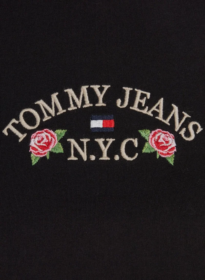 TOMMY JEANS Floral Flag Crop Top