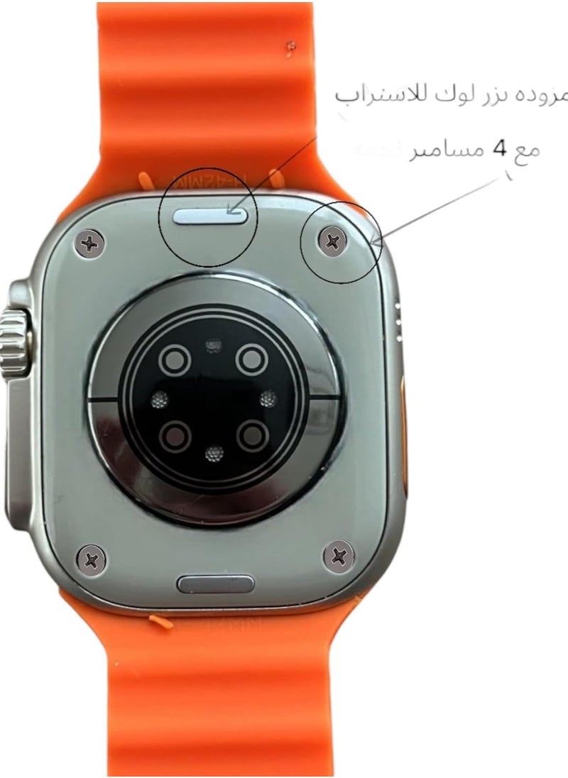 H10 Max - Smartwatch H10 Ultra Max – 2.02-inch HD Display, 4 Straps, Always-On, Arabic Support, Bluetooth Calling, NFC, ChatGPT AI Assistant, Sports Tracking (Black) - Image 1