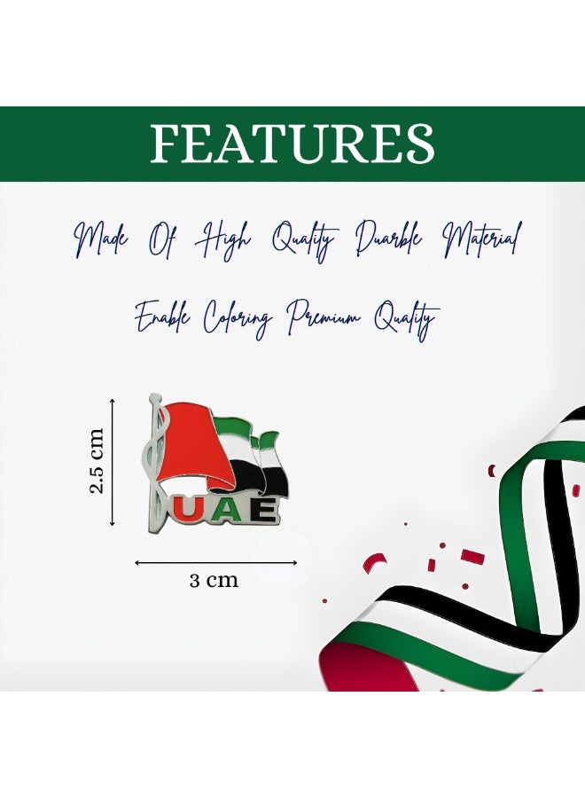 PRINTSHOP4ME UAE National Day Badges for celebrating National | Flag day and spirit of union badges for men | Women | Kids for events - Image 3