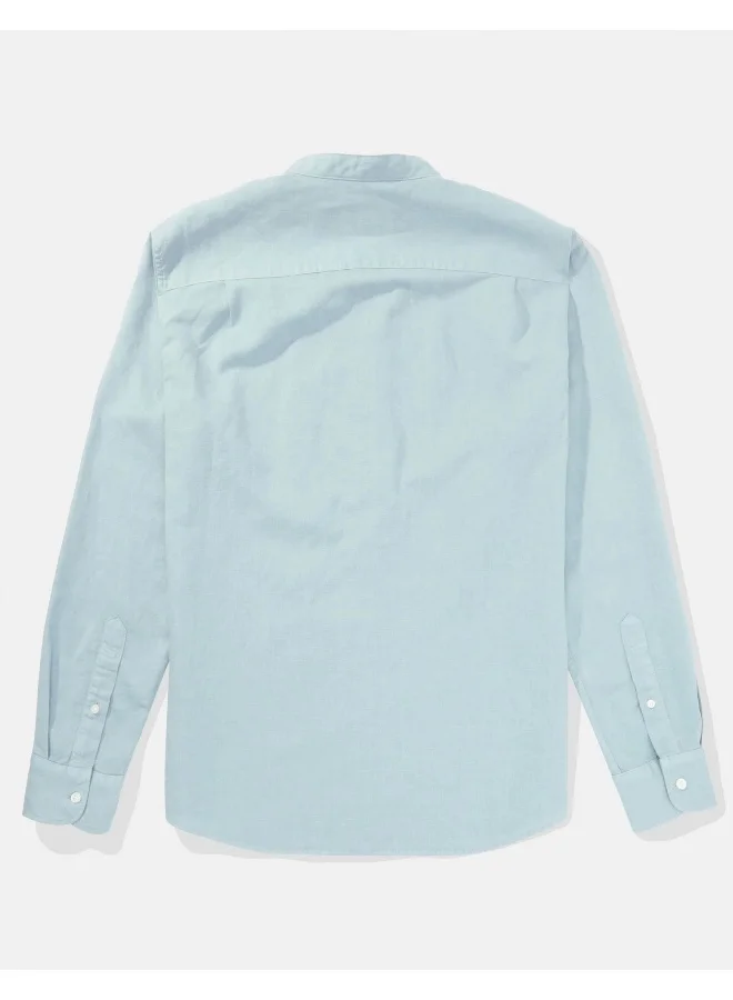 امريكان ايجل Essential Band Collar Regular Fit Button Up Shirt