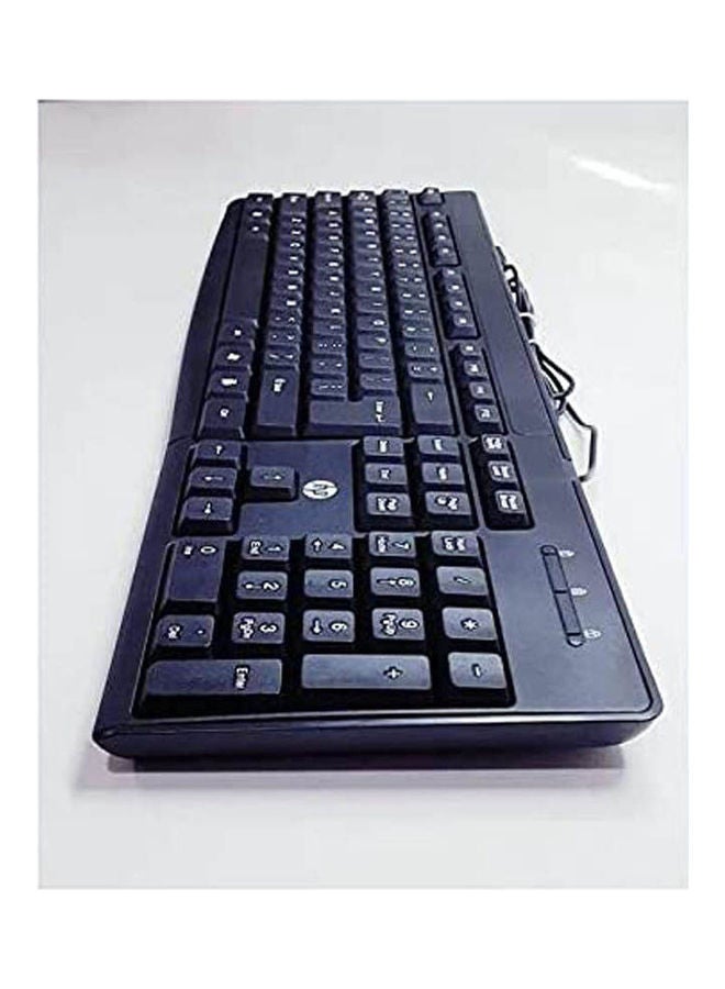 HP لوحة مفاتيح بمنفذ USB طراز K1600 أسود - Image 2