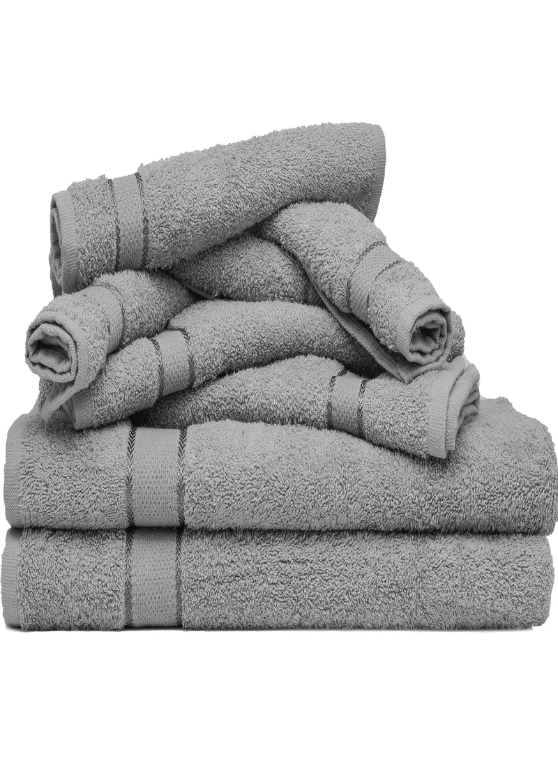 Bliss Casa Bliss Casa - 8 Pieces Towel Set - 2 Bath Towels, 2 Hand Towels, and 4 Washcloths, Ring Spun Cotton Highly Absorbent Towels for Bathroom, Shower Towel