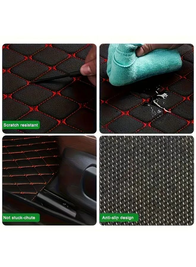 5Pcs Black Universal Car Floor Mats Non Slip All Season Full Coverage - Image 5