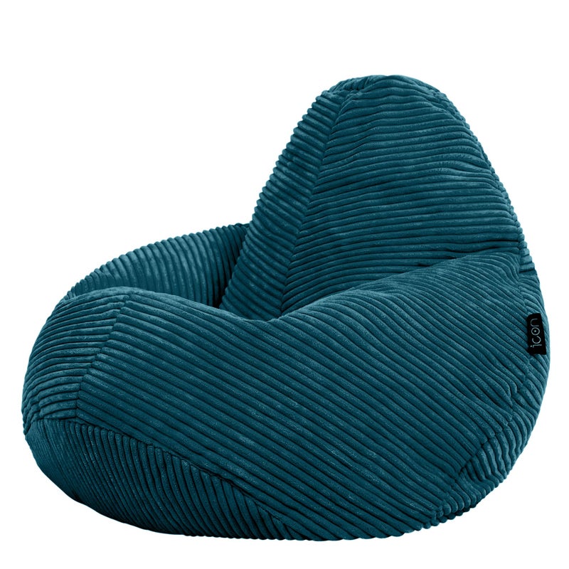 icon Dalton Kids Bean Bag Teal Green Cord Kids Bean Bag Chair with Filling Included for Girls and Boys Childrens Chair Beanbags for Children Playroom Dcor Bedroom Accessories