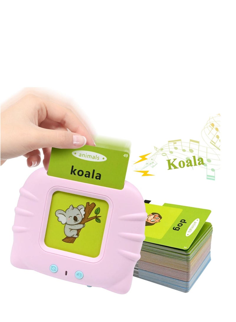 Flash Cards for Toddlers 2-4 Years, 112 Audible Talking Flash Cards 224 Words Educational Toys for 2 3 4 5 6 Year Old Boys Girls, Sight Words Flash Cards Kindergarten (Blue) - Image 1