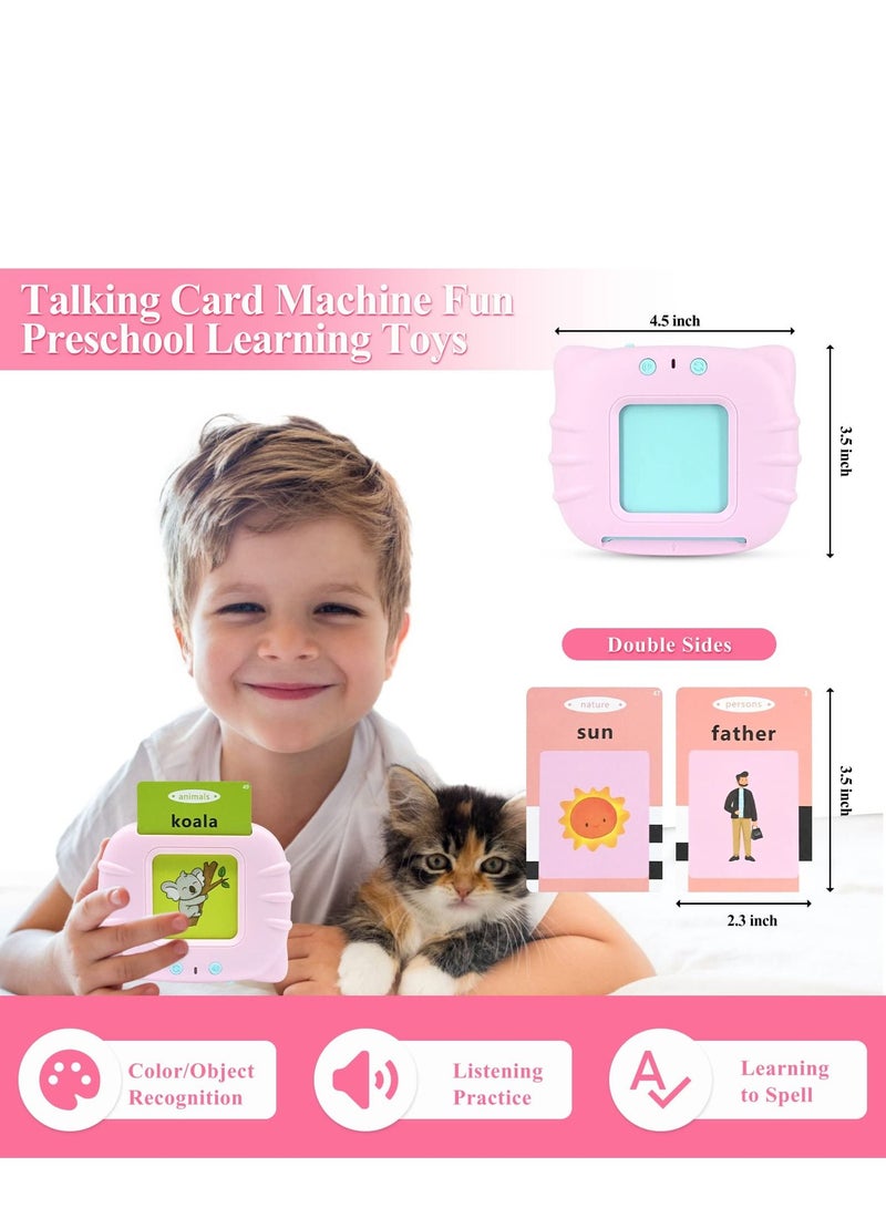 Flash Cards for Toddlers 2-4 Years, 112 Audible Talking Flash Cards 224 Words Educational Toys for 2 3 4 5 6 Year Old Boys Girls, Sight Words Flash Cards Kindergarten (Blue) - Image 2