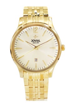 Jovial JOVIAL 5075GGMQ07E Men's metal band  Watch, 40mm, Gold Dial  - Image 1