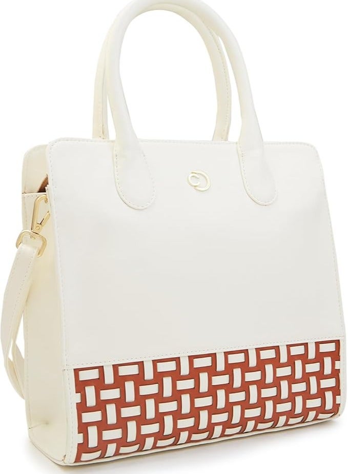 CAPRESE-ZETA LAPTOP TOTE LARGE VANILLA - Image 4