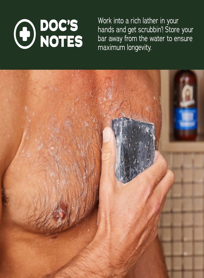 دي آر. سكواتش صابون دكتور سكواتش الطبيعي للرجال - صابون للجسم مصنوع بالطريقة الباردة مع زيوت طبيعية - هدايا للرجال - ماونتن ميدو، صندل وود ساميت، لامبرجاك لودج، فريش فولز، وبيرشوود بريز (5 أونصة، عبوة من 5 قطع) - Image 3