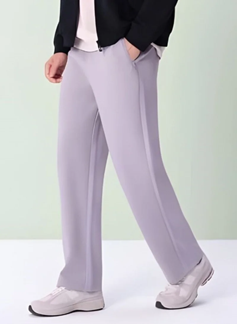 جيوردانو Men’s Relaxed Straight Interlock Jogger