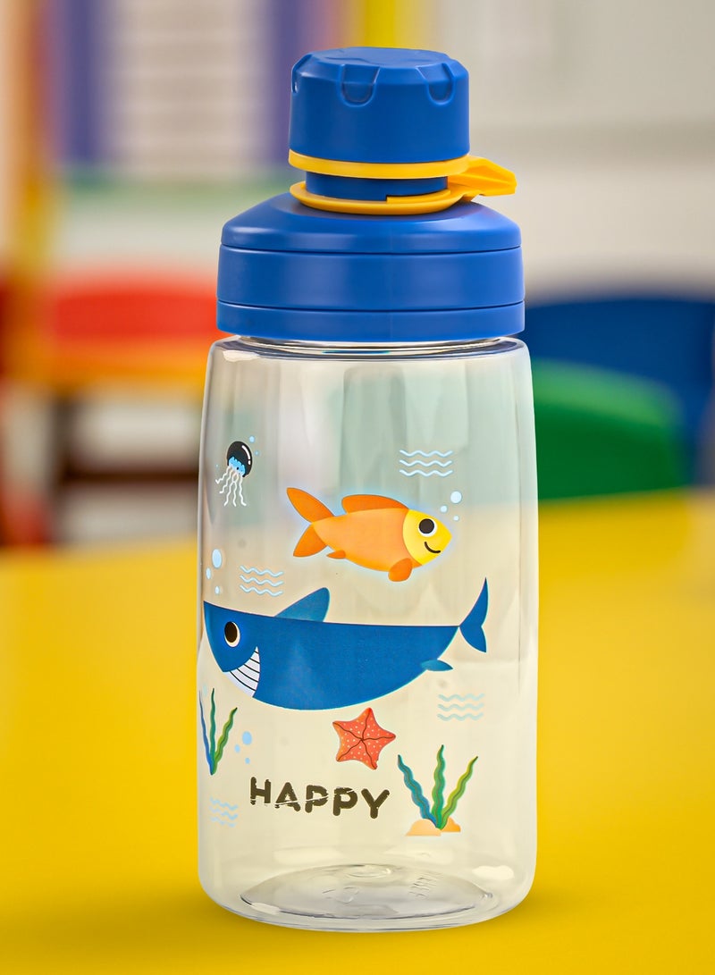 BAYBEE 480 ML Baby Water Bottle for Kids with Carry Handle BPA Free Non Toxic Kids Water Bottle for School, Easy-Clean, Spill Proof Cups for Kids, Toddler Water Bottle Blue - Image 2