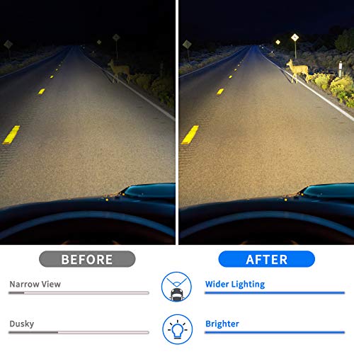 DWVO Headlights Assembly Compatible with 2003 2004 2005 2006 Chevy Silverado Avalanche 1500 1500HD 2500 2500HD 3500 Headlamp 2007 Silverado 1500 2500 3500 Black Housing with Front Signal Lights - Image 5