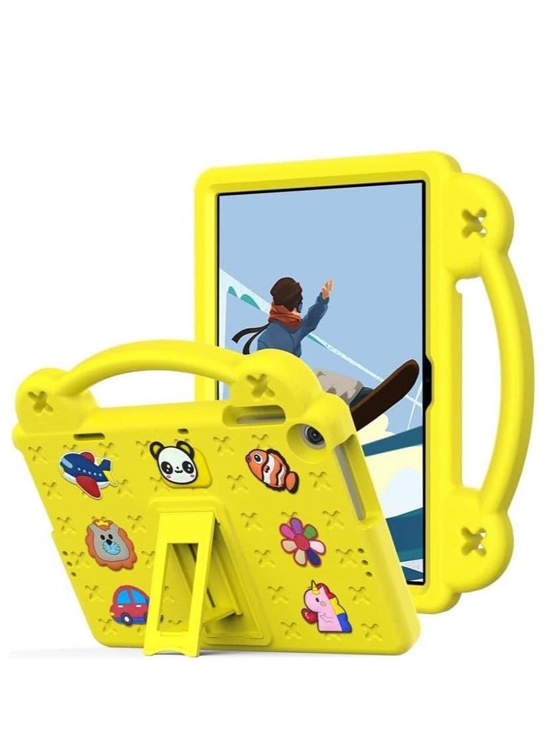 VKL Huawei Matepad SE 10.4 Inch case for, Heavy Duty EVA Foam Shockproof Cover Kids Proof Case with Stand (Yellow)