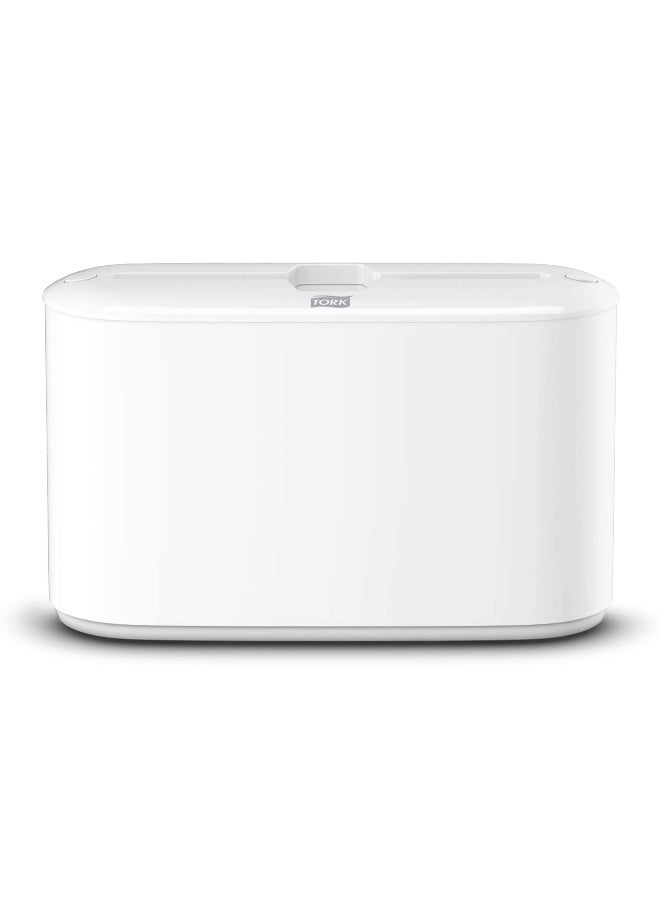 Tork Xpress Countertop Multifold Hand Towel DispenserWhiteH2/H23One-At-A-Time DispensingElevation Design  - Image 1
