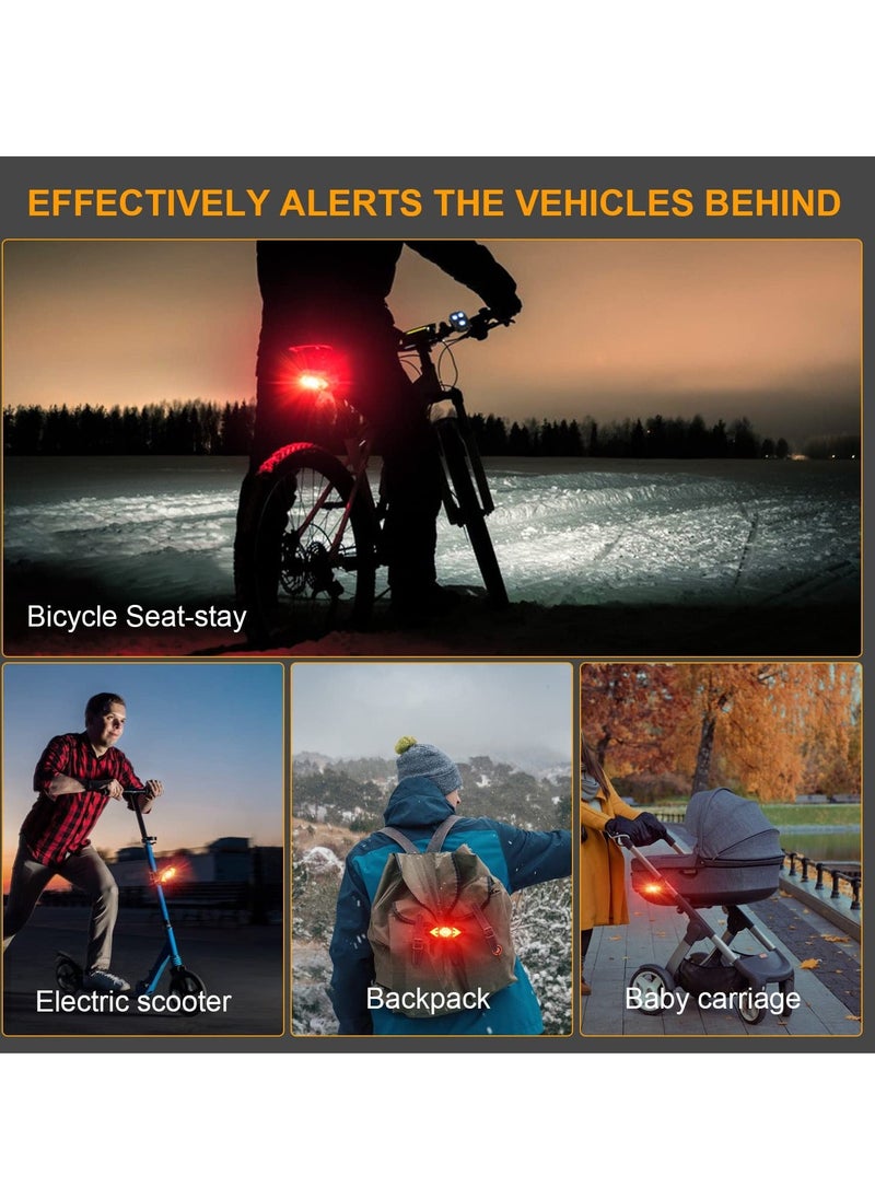 Y&D Bike Tail Light, Remote Control Turn Signal led, USB Rechargeable Rear Light Cycling Safety Warning Lights For All Mountain Road Bicycle Indicators  - Image 3
