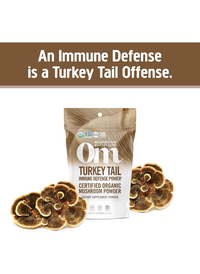 OM - Turkey Tail Organic Mushroom Powder 100G - Image 1
