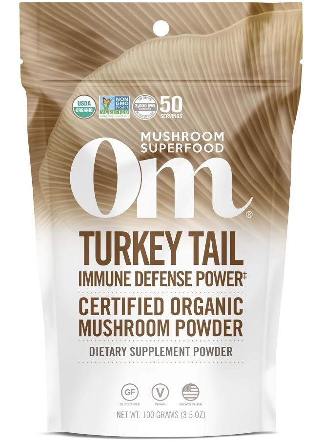 OM - Turkey Tail Organic Mushroom Powder 100G - Image 1
