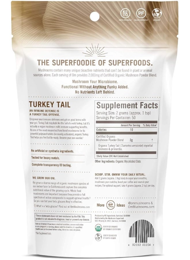 OM - Turkey Tail Organic Mushroom Powder 100G - Image 1