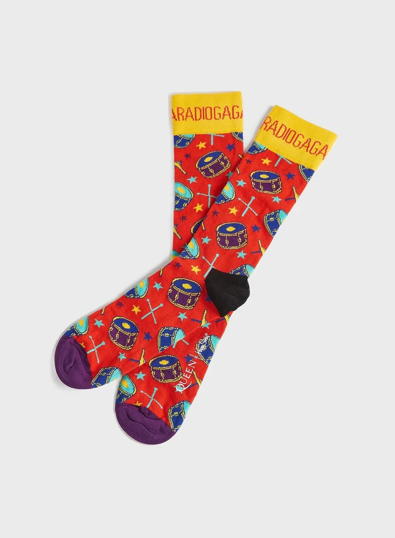 Happy Socks 6 Pack Queen Crew Socks
