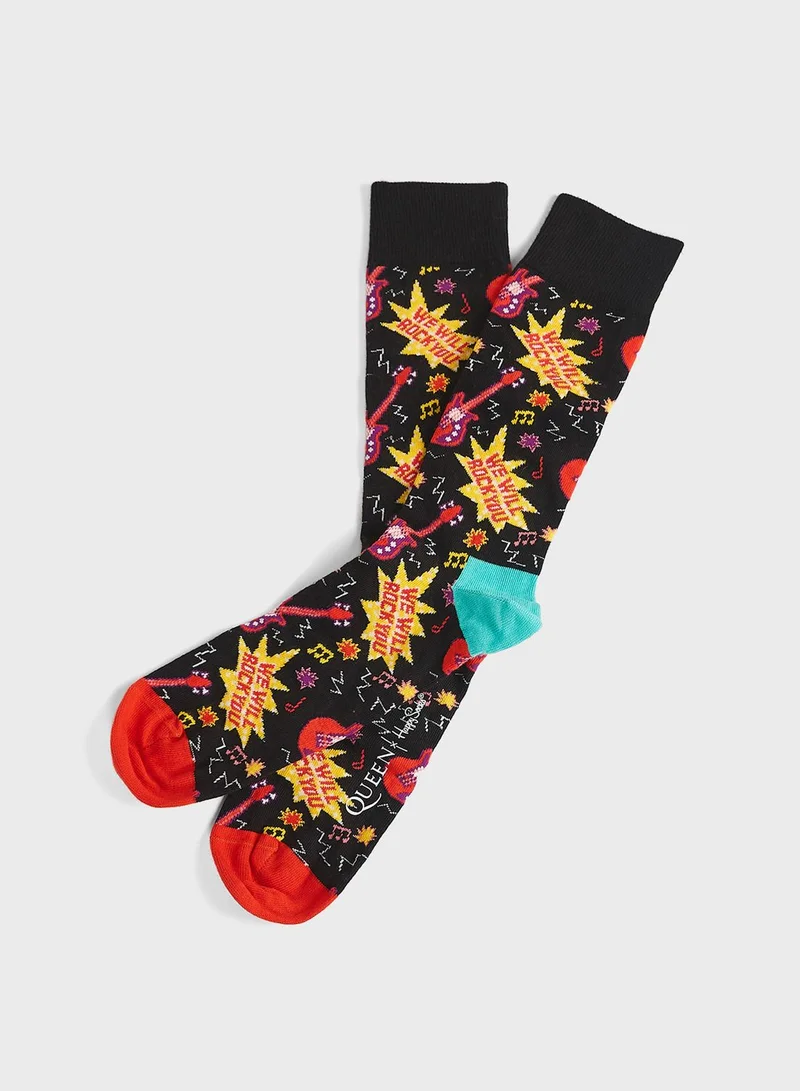 Happy Socks 6 Pack Queen Crew Socks