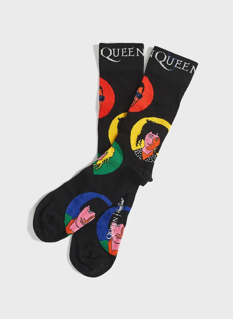 Happy Socks 6 Pack Queen Crew Socks