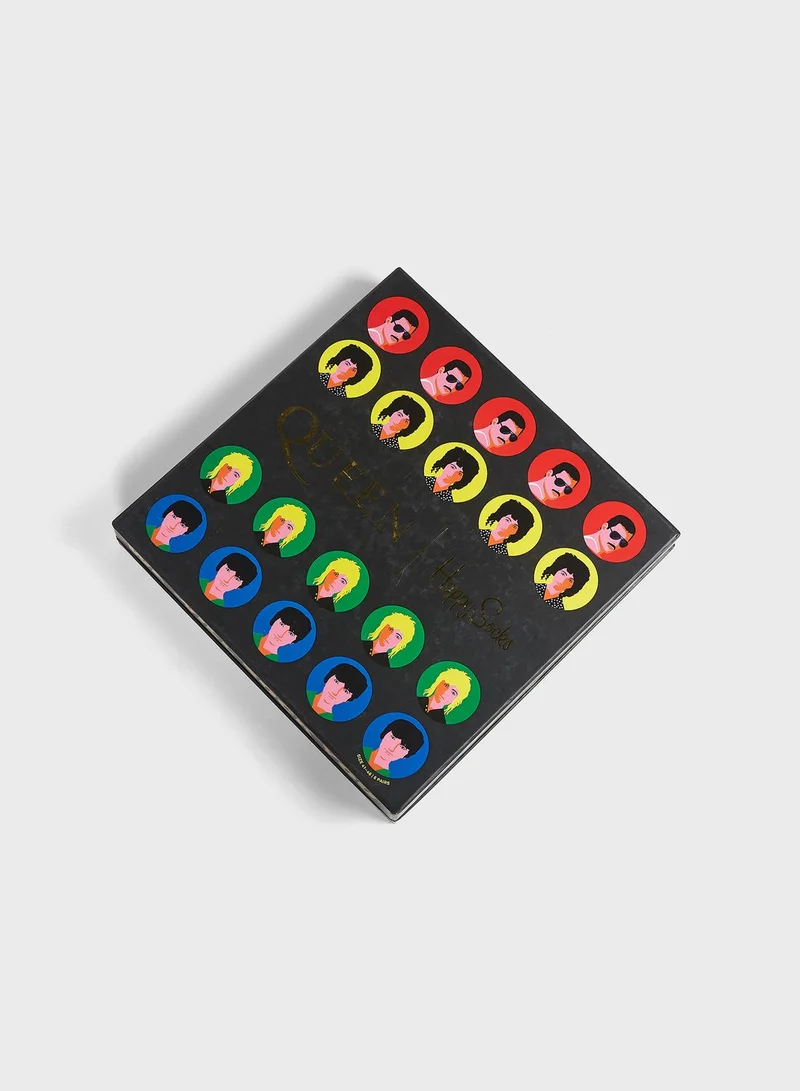 Happy Socks 6 Pack Queen Crew Socks