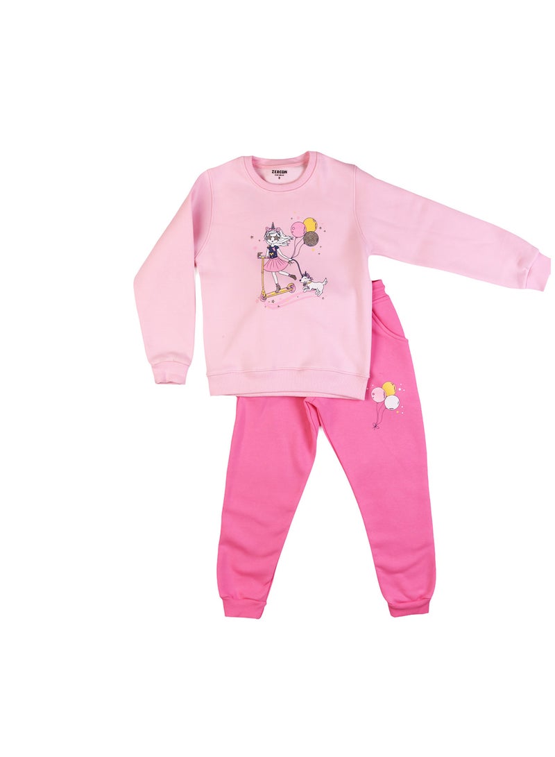 زيركون بيجامة شتوي بناتي - 3134 - Image 1