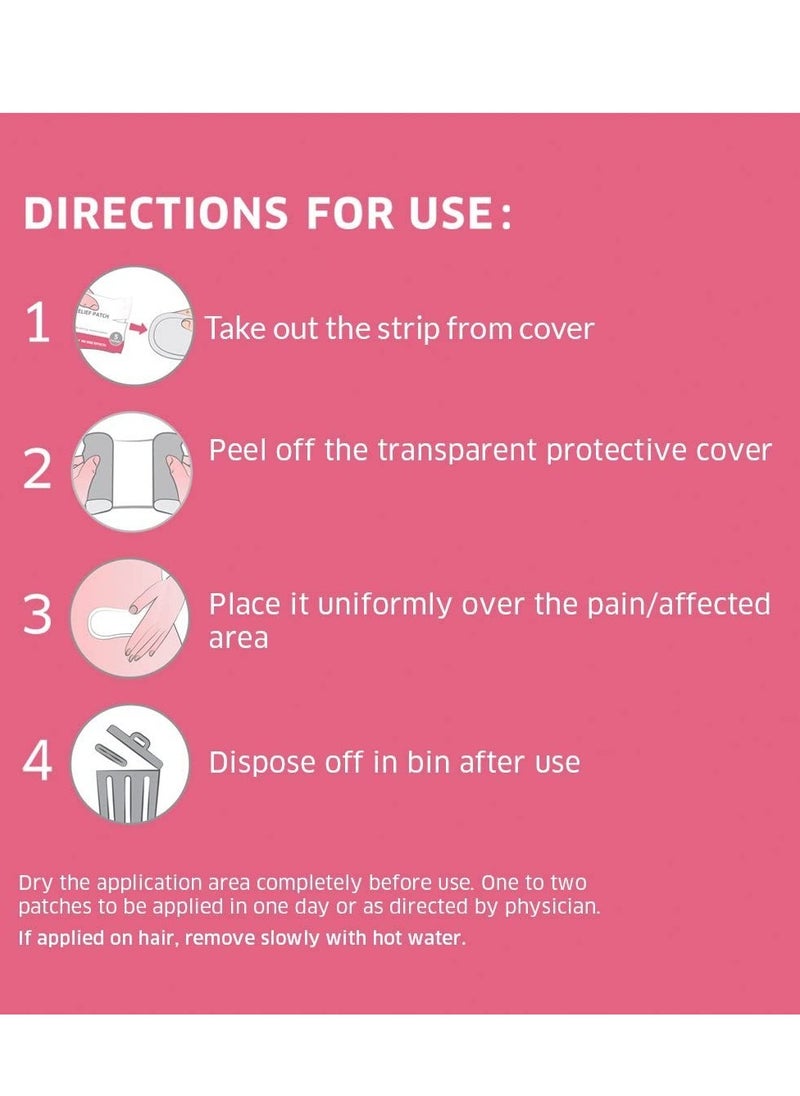 Sirona Sirona Herbal Period Pain Relief Patches | 100% Natural with Essential Oils Instant Relief from Menstrual Cramps No Chemical Actives No Side Effects - 5 Patches  - Image 4