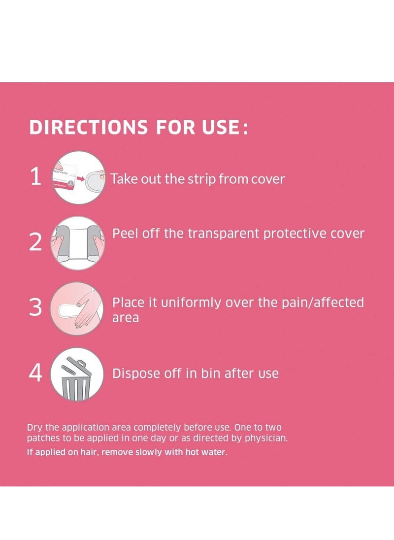 Sirona Sirona Herbal Period Pain Relief Patches | 100% Natural with Essential Oils Instant Relief from Menstrual Cramps No Chemical Actives No Side Effects - 5 Patches  - Image 3