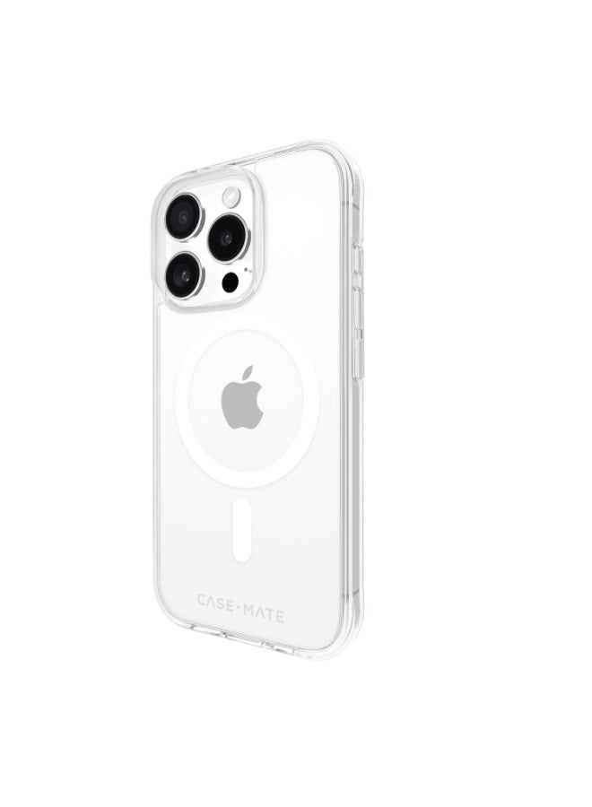 CASE-MATE Tough Case w/ Magsafe for Apple iPhone 16 Pro 6.3" 2024| 12-Ft Drop Protection w/ Anti-Scratch Anti Yellowing Coating, Raised Edges, Fashion Case, Wireless Charging - clear - Image 3