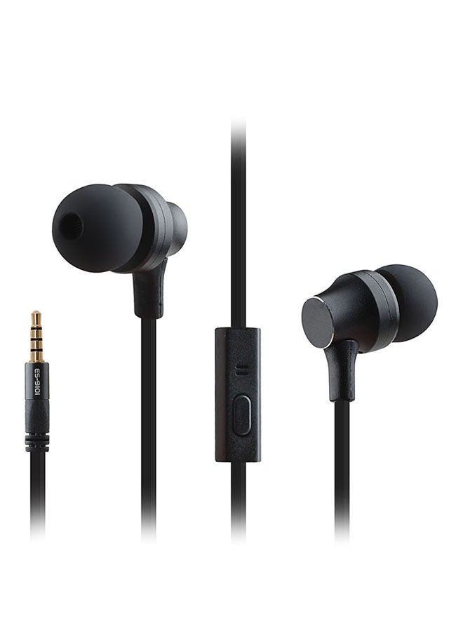NIBEMINENT 3.5mm Plug In-Ear Earphones Stereo Music Deep Bass Headphones Black