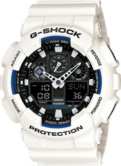 CASIO Men's G-Shock GA-100B-7A White Resin Quartz Watch  - Image 1