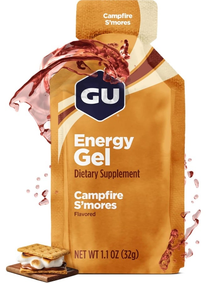 Gu Energy جل الطاقة الأصلي من شركة GU Energy، 24 قطعة، نكهة سموورز كامب فاير - Image 1