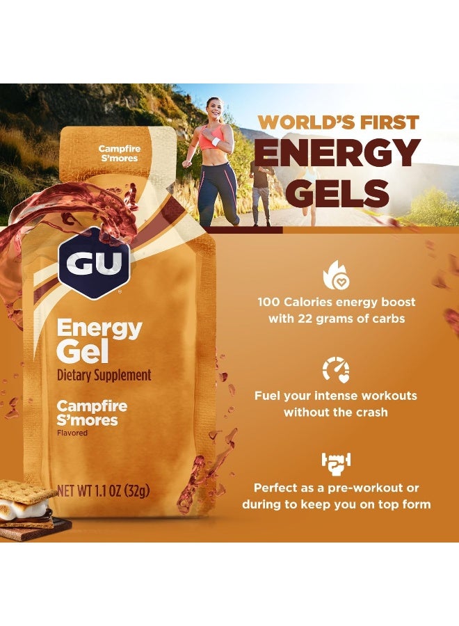 Gu Energy جل الطاقة الأصلي من شركة GU Energy، 24 قطعة، نكهة سموورز كامب فاير - Image 2