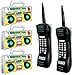 Xilanhhaa 5 Pieces Inflatable Radio Boombox Inflatable Mobile PhoneRetro Mobile Phone for 80s 90s Party DecorationsHip Hop CostumeBirthday Theme Party Photo - Image 3