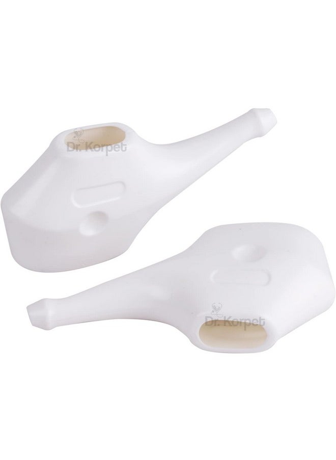 Non-Breakable Plastic Jal Neti Pot Neti Lota For Nasal Cleansing Sinus And Passages For Health, Neti Kriya Kit (Pack Of 2(Two))