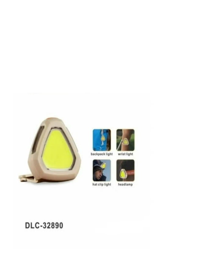 Outdoor Multifunctional LED Light Portable Clip On Safety Light for Camping Hiking Running and Emergency Use