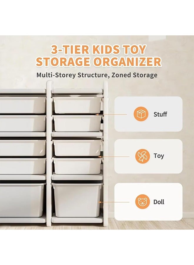 Beauenty Children Deluxe Toy Storage Organizer  Kids Storage Bins Toy Boxes  Children's Toy Storage Rack  Toddler Storage Organizer  Toy Box Organizer (Train Storage Rack-C) - Image 5