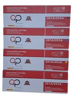 QP All color Compatible for hp 203A CF540 CF541 CF542 CF543 toner cartridge for HP LaserJet Pro M254nw M254dw MFP M281fdw M281fdn M280nw printers.4 Color set Black Cyan Yellow Magenta.  - Image 2