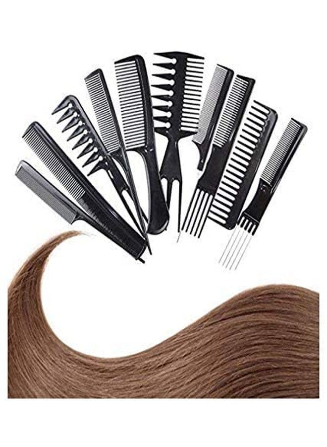 BOTIST Professional Hair Cutting and Styling Comb Kangi Salon Kit Combs Cumb Come Hair Comp - Combo Set of 10; Black - Image 3