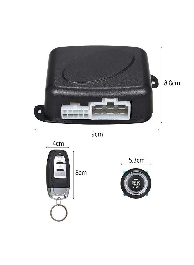 Generic - Passive Keyless Entry Car Alarm System Car Keyless Entry Starter System Lock Unlock Push Button Car Remote Starter Stop System - Image 1