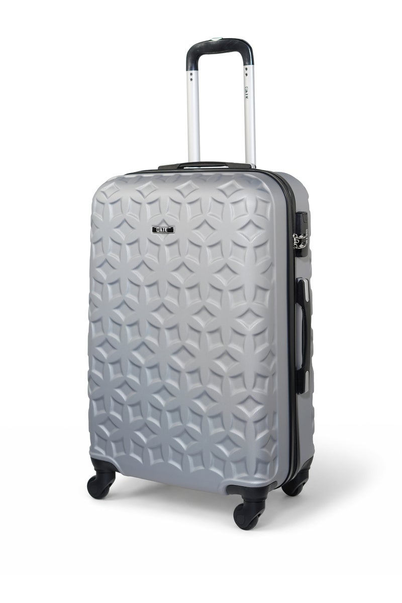 KTMC ABS Luggage 20 inches Carry-On Suitcases, KTMC-91911 Silver - Image 1