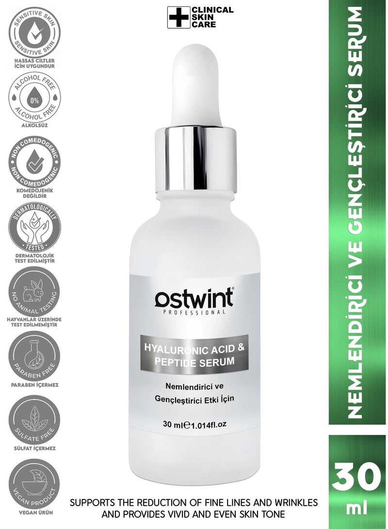 Ostwint Serum and peeling gel offer Hyaluronic Acid Peptide Moisturizing, Plumping, Revitalizing, Anti-Wrinkle Serum 30ml & Lemon Scrub Gel 170ml is suitable for all skin types. It deeply cleanses the skin and pores, removes blackheads, pimples, and blemishes, and removes dark skin tone. It contains herbal extracts that revitalize the skin by cleansing it of dead skin.Bundle - Image 2
