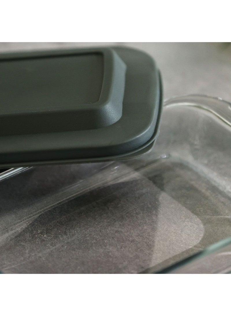 Danube Home Rectangular Borosilicate Glass Baking Dish 2200Ml