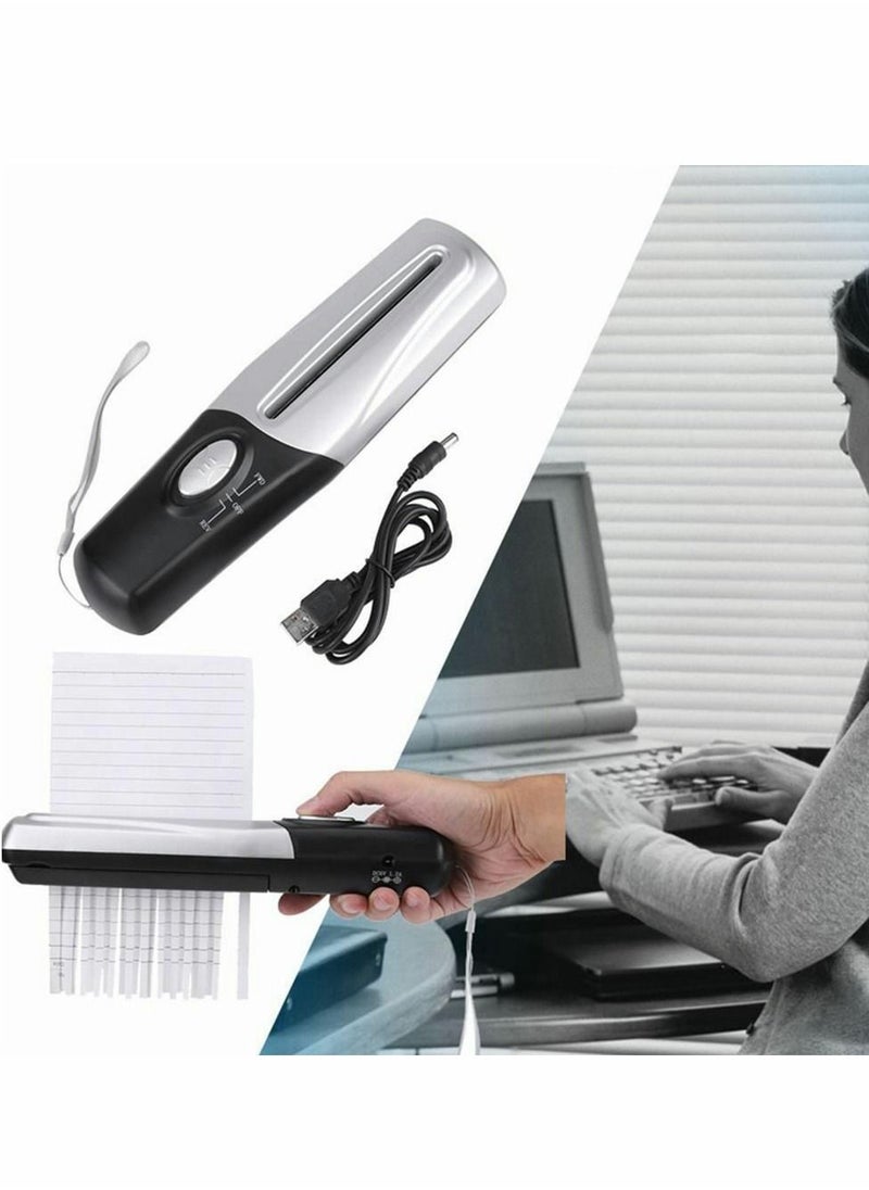 Y&D - Portable Shredder, USB/Battery Operated Mini Handheld Paper 2L Cutter for Office - Image 1