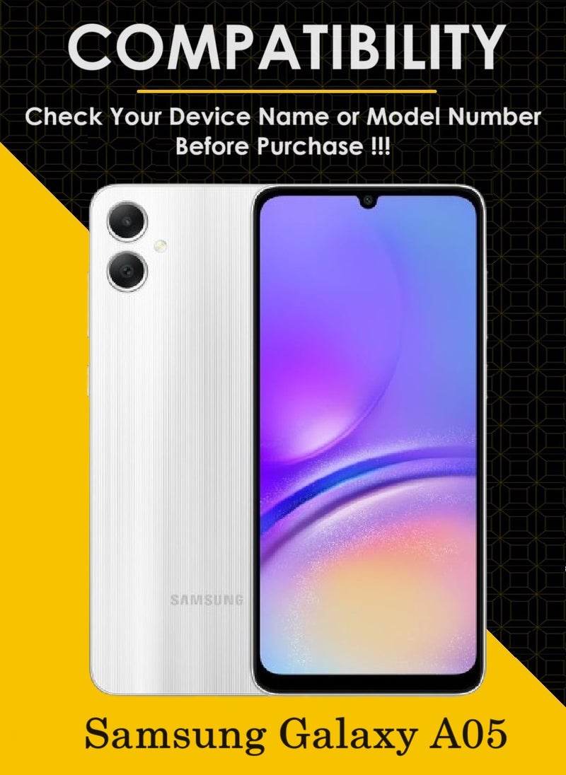 AINA 5 Pieces Tempered Glass Screen Protector 5D Designed For Samsung Galaxy A05 Full Glue Edge to Edge Full Screen Coverage And Bubble Free - Image 3